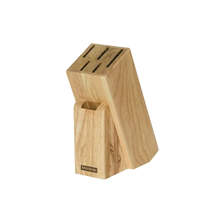 Блок дървен Tescoma Woody за 5 ножа и ножица, (35945081)