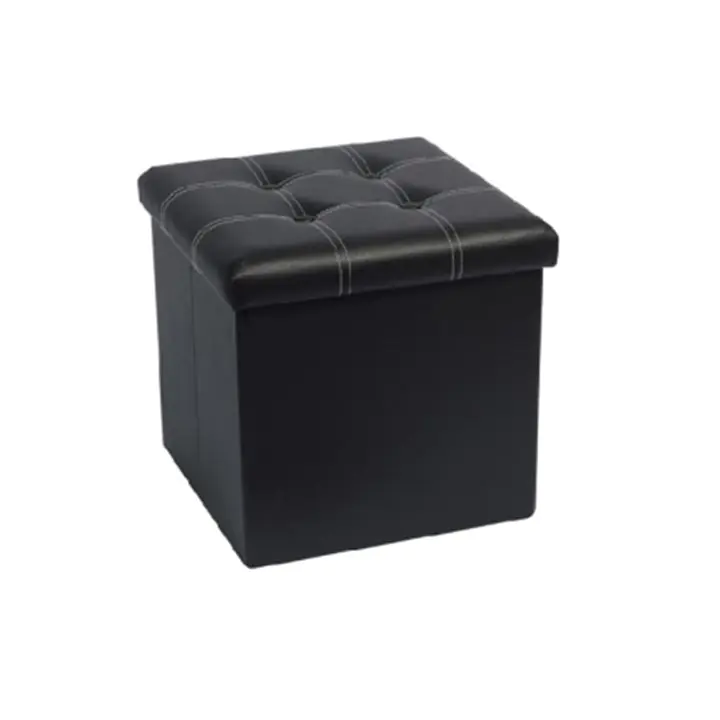 Табуретка Muhler Eco, черен с бял шев, (35944122)