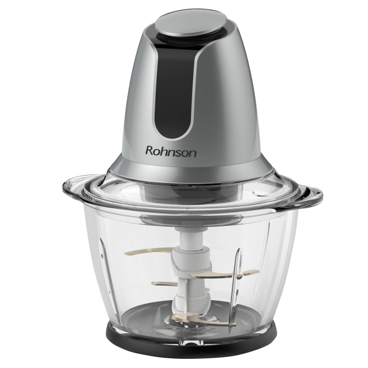 Чопър Rohnson R-5100, 500W, 1.2 литра стъклена купа, сив, (16651)