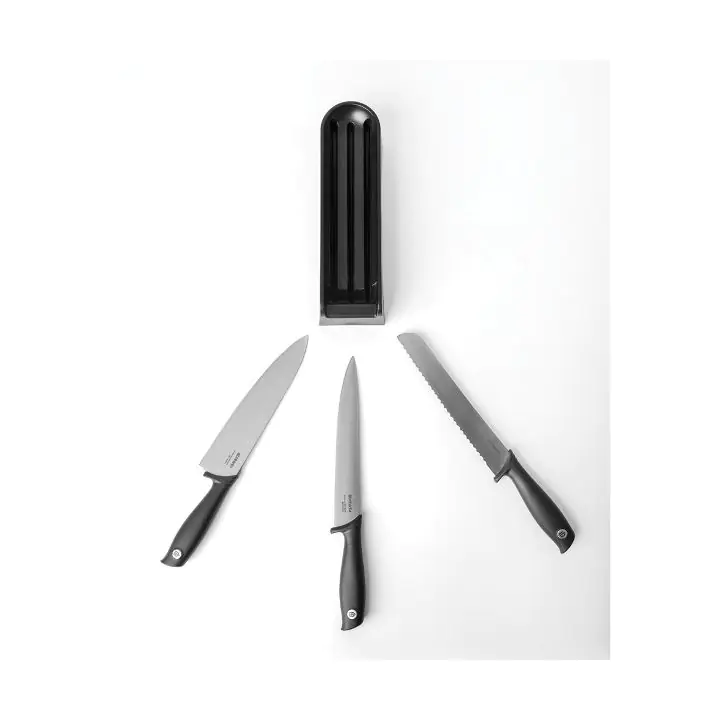 Блок с 3 ножа Brabantia Tasty+ Dark Grey, (35941598)