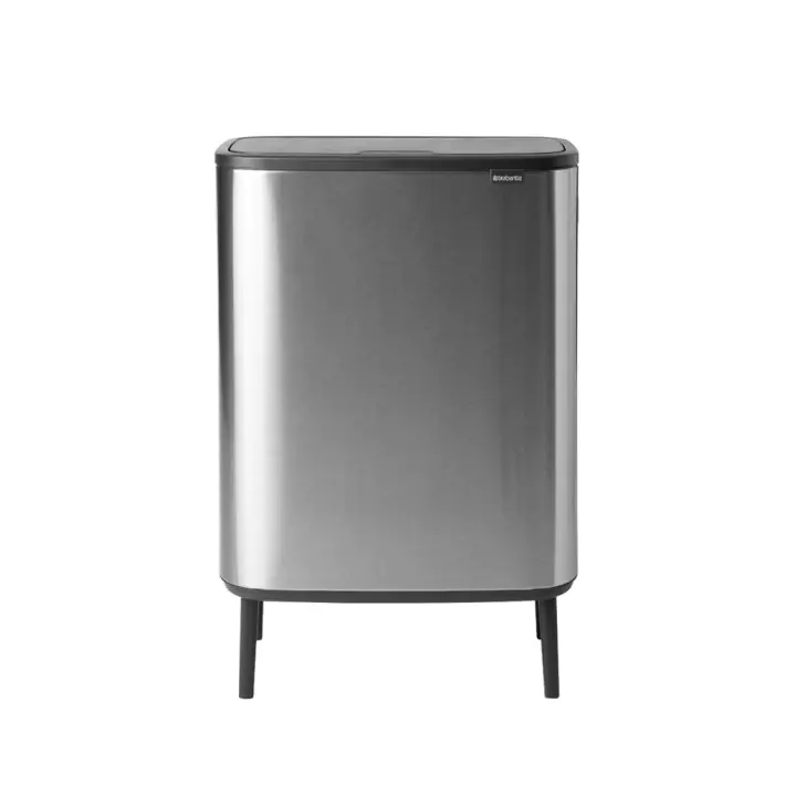 Кош за смет Brabantia Bo Touch Hi 2x30L, Matt Steel Fingerprint Proof, (35941640)
