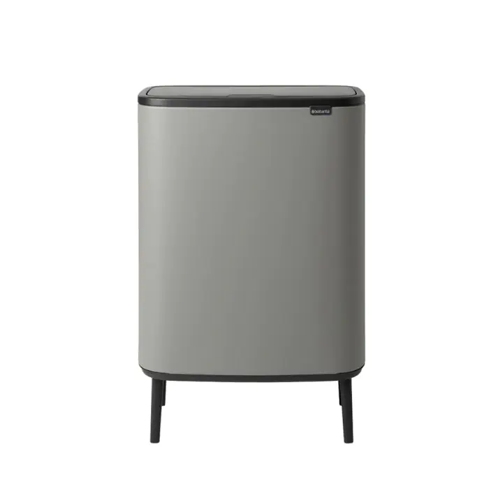 Кош за смет Brabantia Bo Touch Hi 2x30L, Mineral Concrete Grey, (35941641)