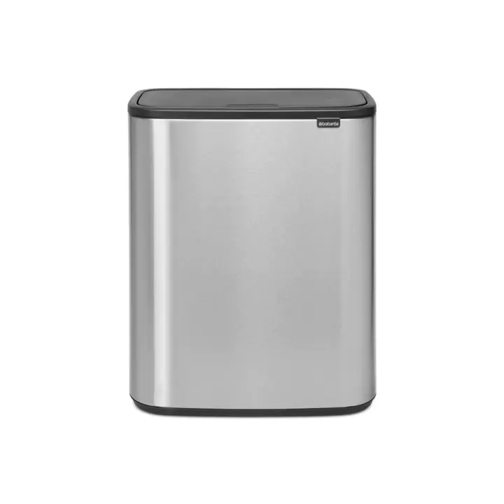 Кош за смет Brabantia Bo Touch 2x30L, Matt Steel Fingerprint Proof, (35946752)