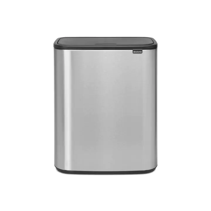 Кош за смет Brabantia Bo Touch 60L, Matt Steel Fingerprint Proof (35948235)