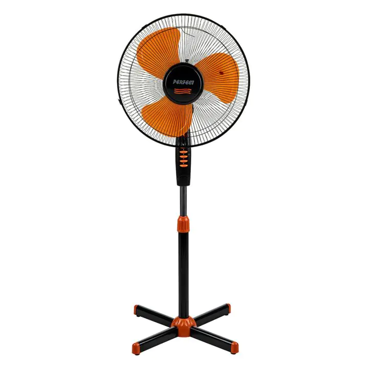 Вентилатор на стойка 16'' Perfect FM-3235, 40W, черно-оранжево, (35941732)