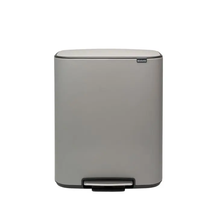 Кош за смет Brabantia Bo Pedal 60L, Mineral Concrete Grey, (35949916)