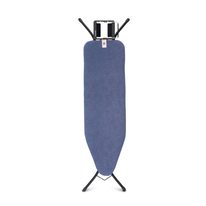 Маса за гладене Brabantia B 124x38cm с поставка за ютия, Denim Blue, (35941933)