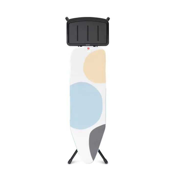 Маса за гладене Brabantia B 124x38cm с поставка за парогенератор, PerfectFlow Spring Bubbles, (35941940)