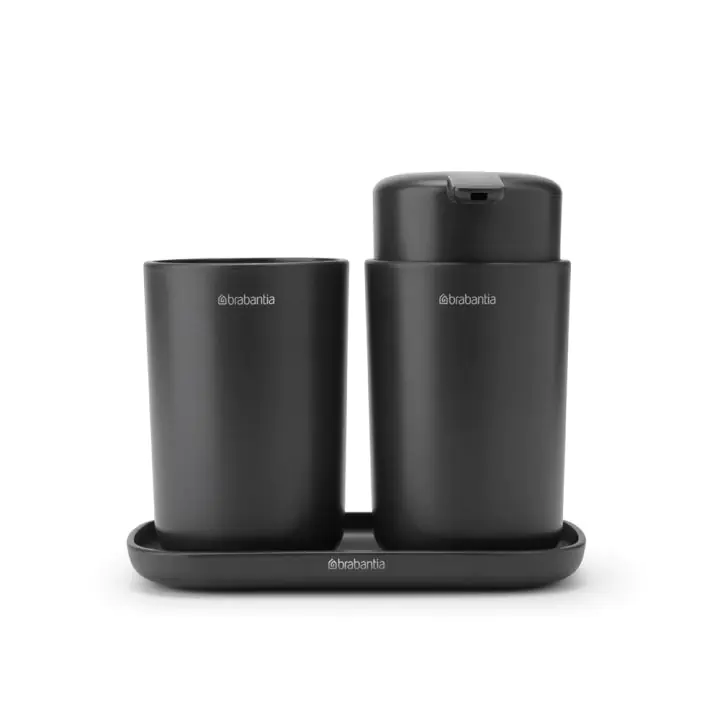 Комплект аксесоари за баня Brabantia ReNew Dark Grey 3 части, (35941987)