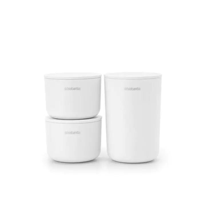 Комплект за съхранение на принадлежности Brabantia ReNew White 3 части, (35942072)