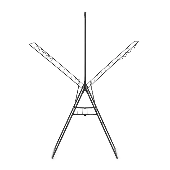 Сушилник за дрехи Brabantia Hangon 25m с допълнителен прът, Matt Black, (35942092)