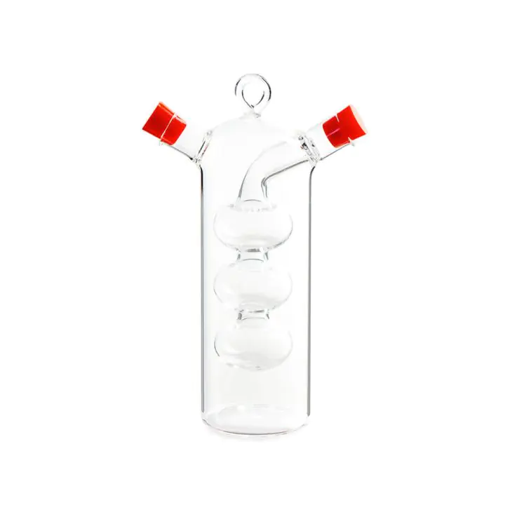 Съд за оцет и олио 2 в 1 Luigi Ferrero FR-6045, червена тапа, (35942175)