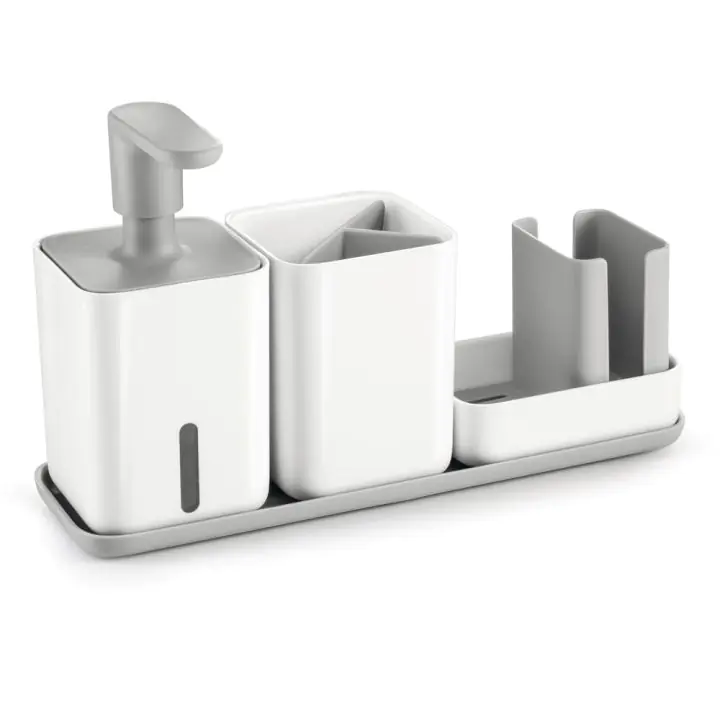 Органайзер за мивка с дозатор за течен сапун и чашка Tescoma Puro, (35942260)