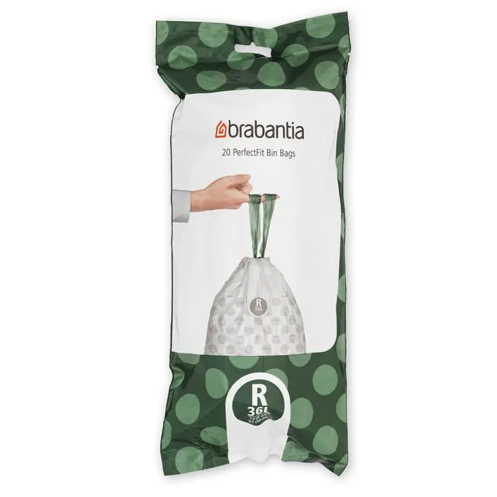 Торба за кош Brabantia PerfectFit Bo, размер R, 36L, 20 броя, ролка, (35942464)
