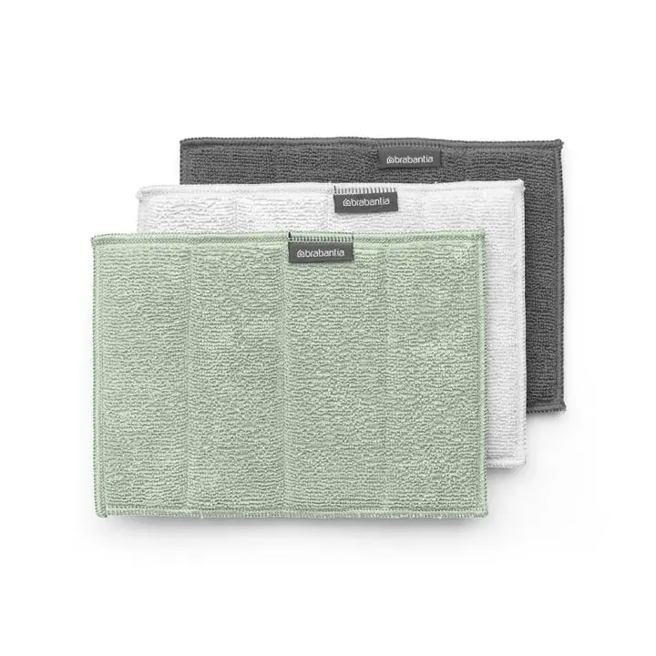 Комплект кърпи микрофибърни Brabantia SinkSide Dark Grey/Light Grey/Jade Green 3 броя, (35942476)