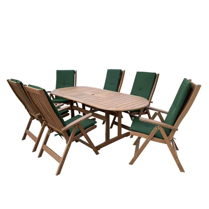 Градински комплект Marina IV Muhler Meranti 7 части, дърво, (35942628)