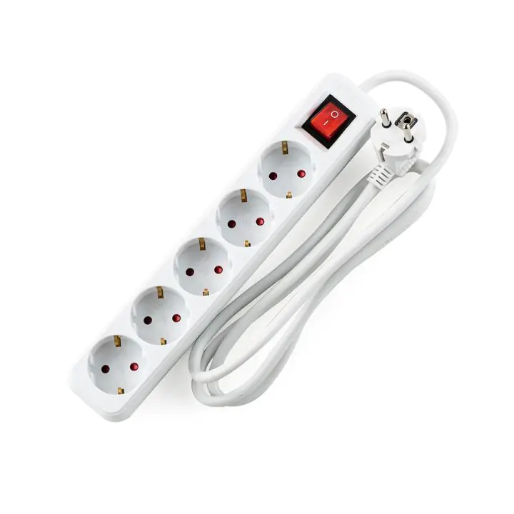 Разклонител Muhler с ключ, 5G, 1.5mm2, 1.5m дължина, (35942660)