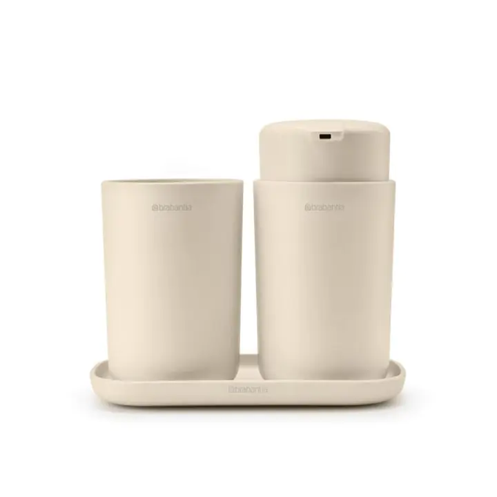 Комплект аксесоари за баня Brabantia ReNew Soft Beige 3 части, (35942705)