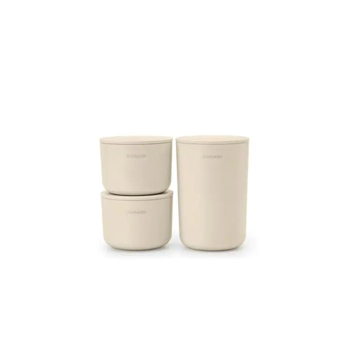Комплект за съхранение на принадлежности Brabantia ReNew Soft Beige 3 части, (35942708)