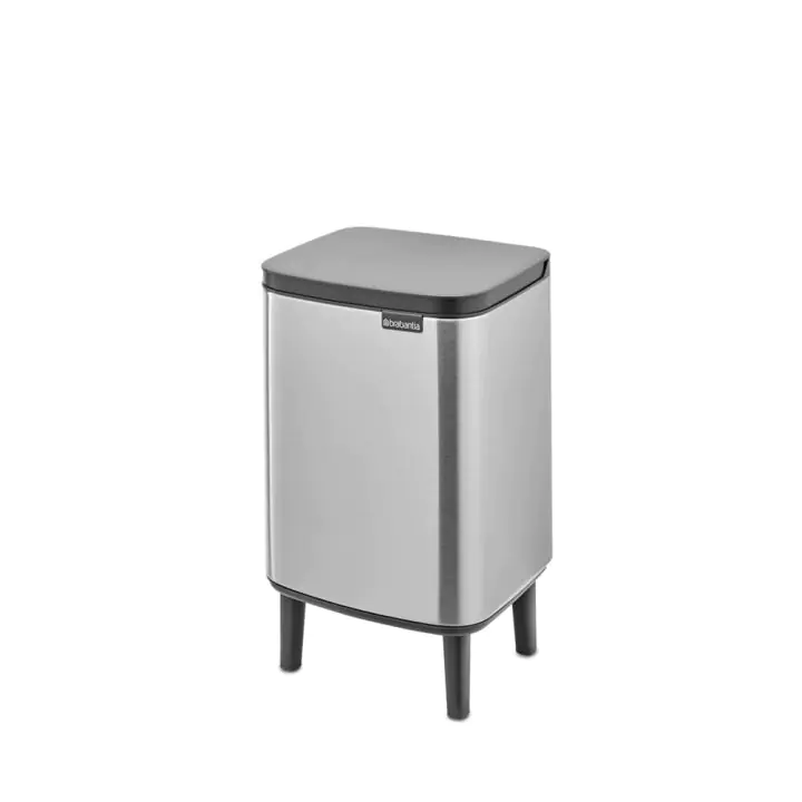 Кош за смет Brabantia Bo Small Hi 7L, Matt Steel Fingerprint Proof, (35946788)