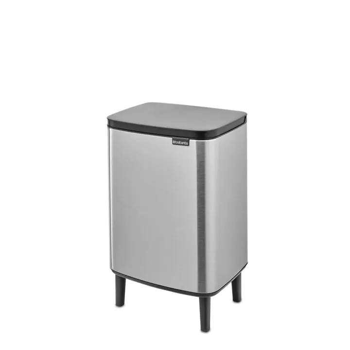 Кош за смет Brabantia Bo Small Hi 12L, Matt Steel Fingerprint Proof, (35942783)