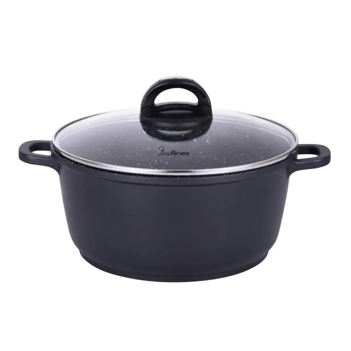 Тенджера Luigi Ferrero Hanna FR-245M 24x11.5cm, 4.4L, лят алуминий, (35942871)