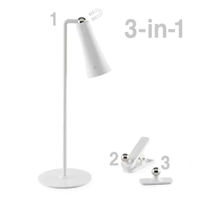 LED магнитна лампа Flexy, 3v1, 3W, 4000K, Бяла, (35942997)