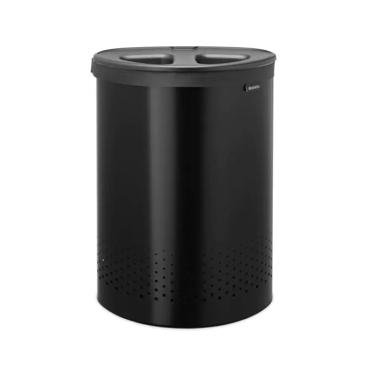 Кош за пране Brabantia Selector 55L, Matt Black, пластмасов капак, (35943371)