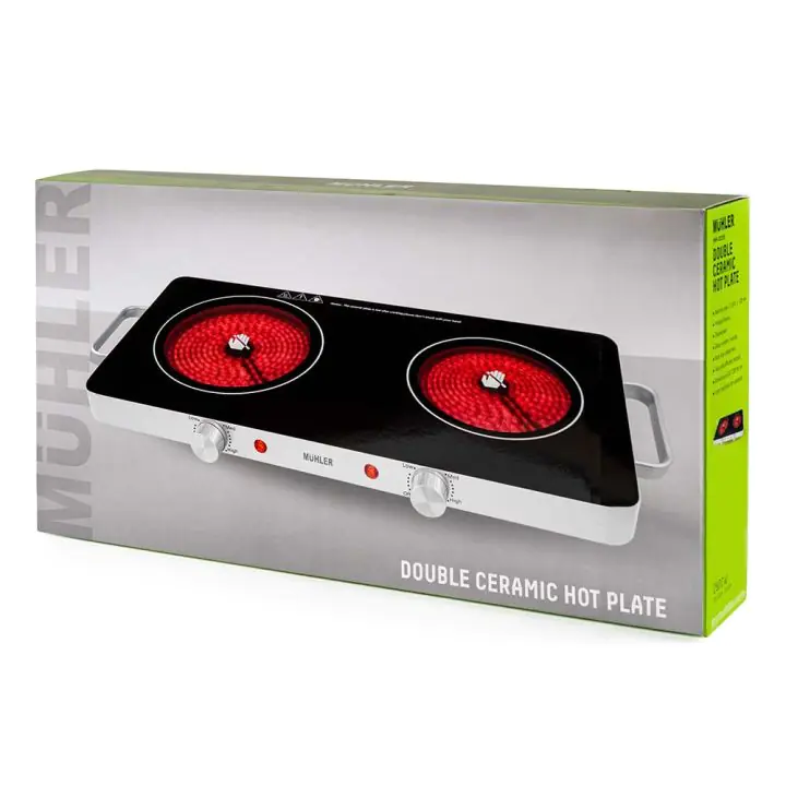Котлон керамичен Muhler MHP-2022IS, двоен, 1800W+1000W, (35943394)