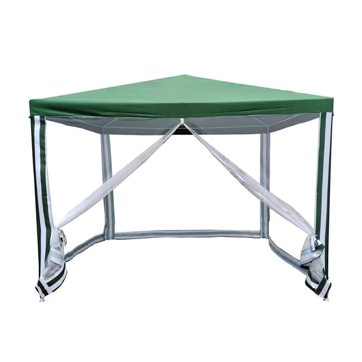 Шатра Muhler G1015-NET 300x300cm, зелена, с бели странични мрежи, (35943750)