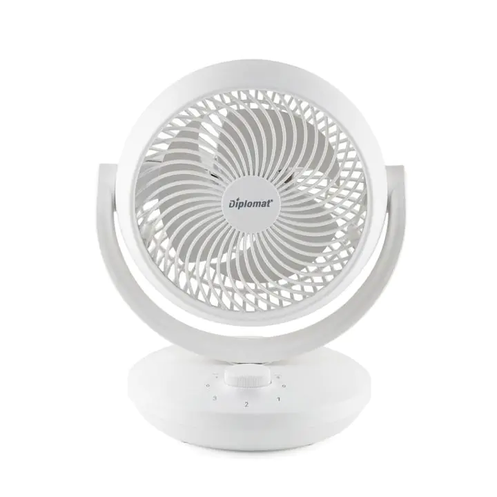 Вентилатор настолен 8'' Diplomat DFX-636, 50W, 3D циркулация, механично управление, (35943641)