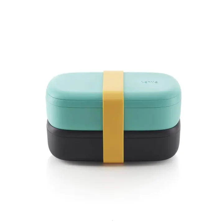Комплект кутии за храна Lekue On The Go Turquoise, 2x500ml, (35946974)