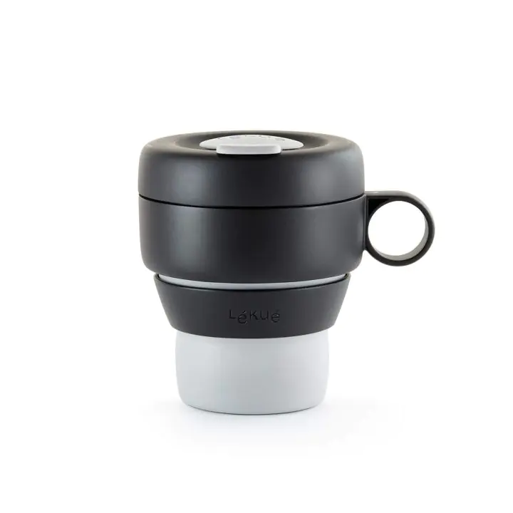 Чаша сгъваема Lekue On The Go Grey 350ml, (35946985)