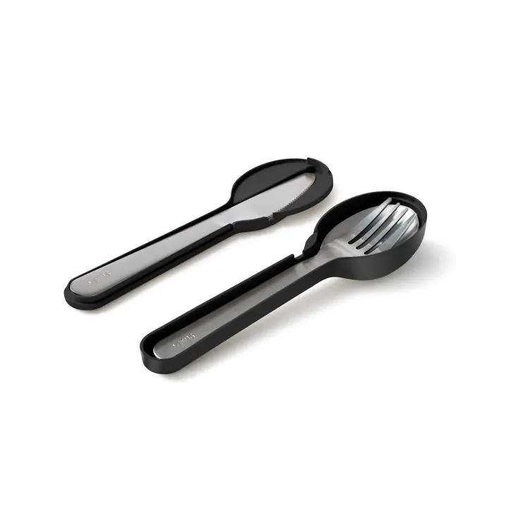 Комплект прибори за хранене Lekue On The Go 3 части с калъф за съхранение, (35946991)