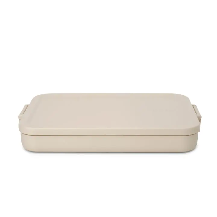 Кутия за обяд Brabantia Make&Take 1.1L, Soft Beige, плоска, (35947014)