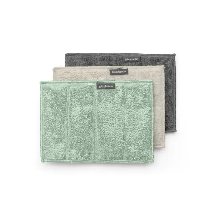 Комплект кърпи микрофибърни Brabantia SinkSide Dark Grey/Soft Beige/Jade Green 3 броя, (35947033)