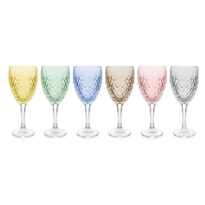 Чаша за вино Bohemia 1845 Nicolette MIX 320ml, 6 броя, (35949934)
