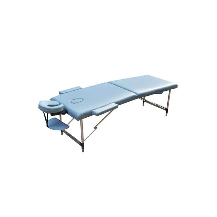 Масажна маса алуминиева Zenet ZET-1044 размер L светло синя, с възможност за регулиране на височината, (14579)