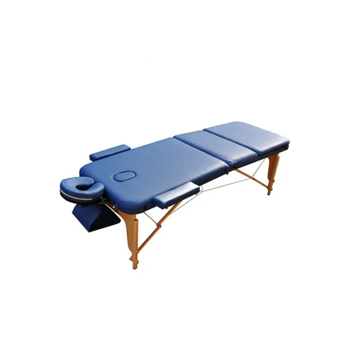 Дървена масажна маса / кушетка с 3 зони Zenet Zet-1047 размер L тъмносиня, (14571)