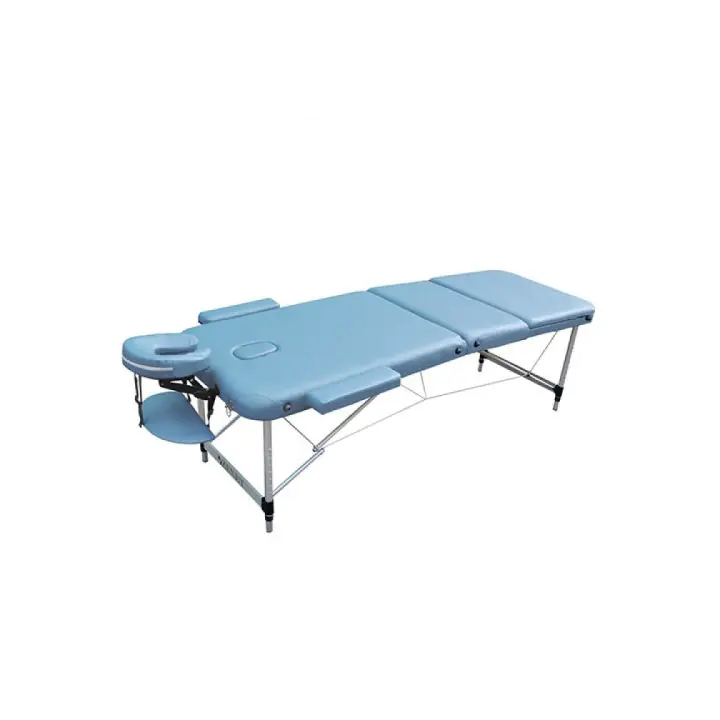 Масажна кушетка Zenet 1049 размер М, трисекторна, алуминиева, преносима с чанта, (14581)