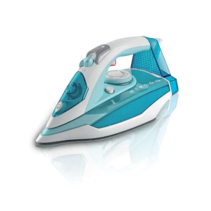 Парна ютия ZEPHYR ZP 1050 DC, 2800W, 300 мл, 40 гр/мин, Керамична плоча, Самопочистване, Вертикално гладене, Тюркоазен/бял, (18775)