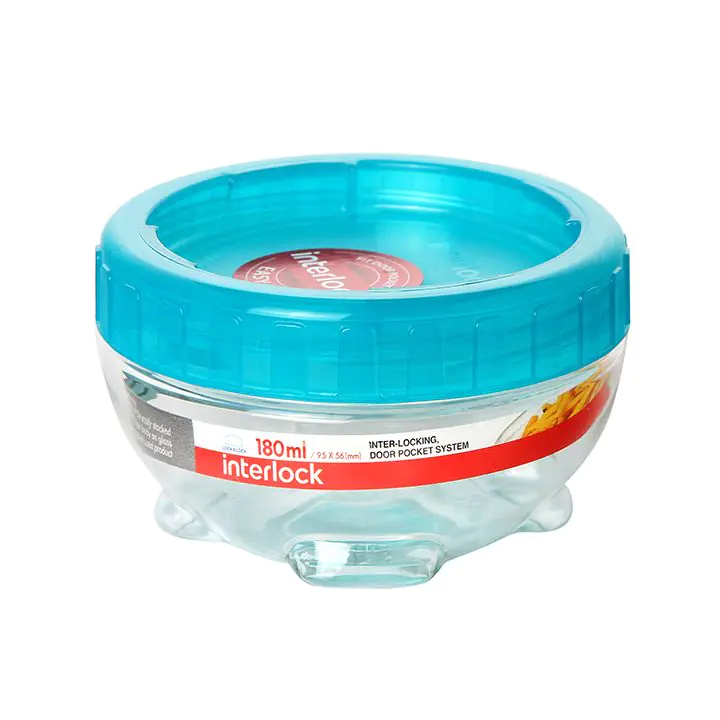 Буркан Lock & Lock Interlock INL305B 180ml, петролено зелен, (35940686)