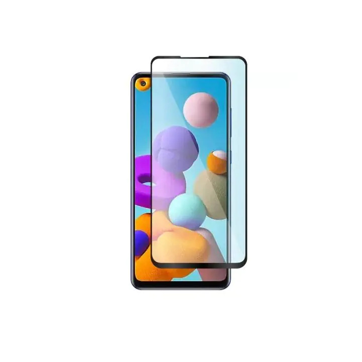 Стъклен протектор CURVED GLASS 9D за SAMSUNG GALAXY A21S, Черен