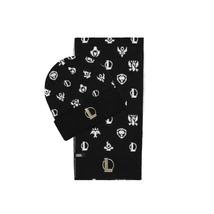 Комплект шал и шапка DIFUZED League Of Legend, Черен, (35935586)