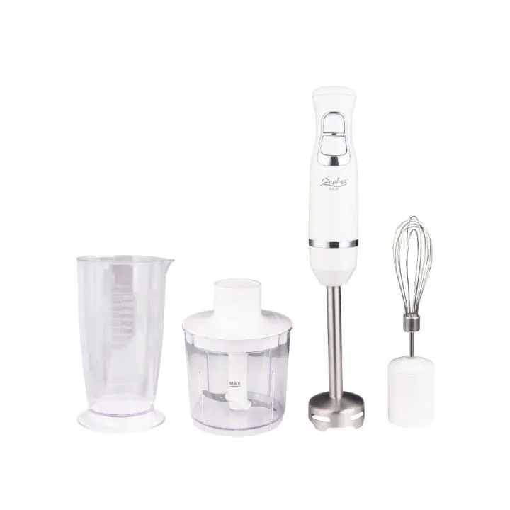 Пасатор, чопър и бъркалка 3в1 ZEPHYR ZP 1112 XSC, 800W, 2 скорости, Кана 700 мл, Бял, (18553)
