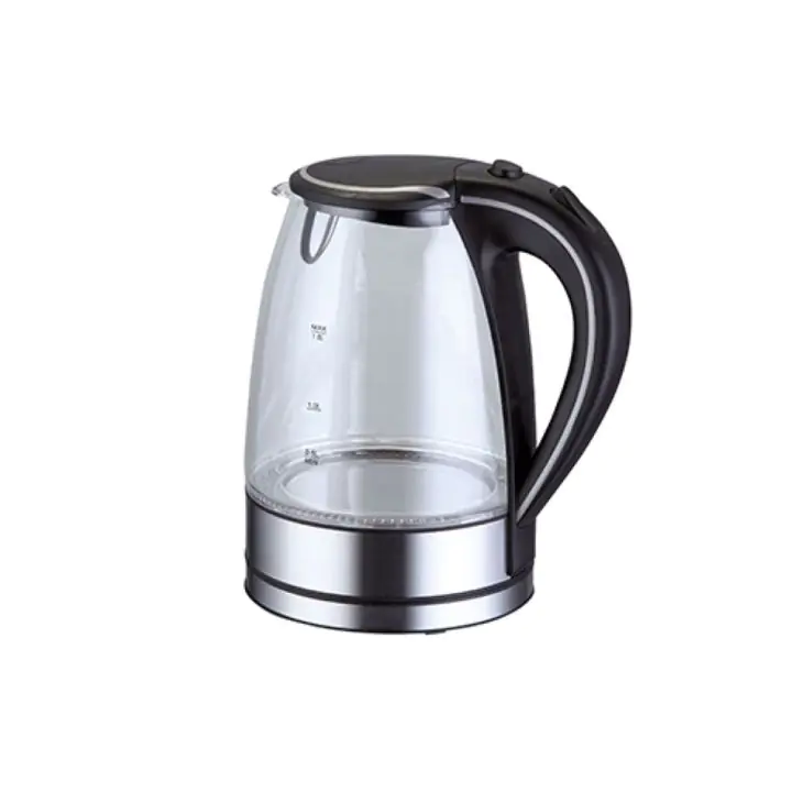 Електрическа кана ZEPHYR ZP 1230 GB, 2200W, 1.7 литра, Светеща, Стъклена, Безжична, Инокс, (18258)