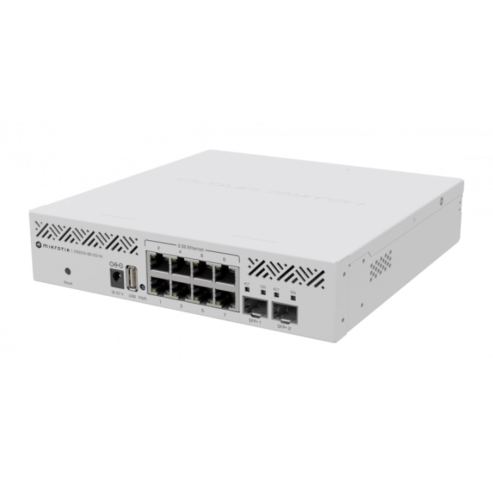 Суич MikroTik CRS310-8G-2S-IN, 8 x Gigabit Ethernet ports, 2 x SFP, (35937192)