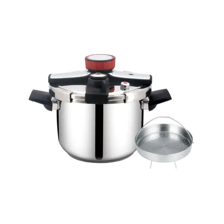 Тенджера под налягане ZEPHYR ZP 1311 G7S, 7 литра, 22х20 см, Съд за готвене на пара, Индукция, Инокс, (18671)