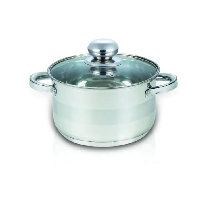 Тенджера с капак SAPIR SP 1210 GI18, 2.9 литра, 18x11.5 см, Многослойно дъно, Индукция, Инокс, (18199)