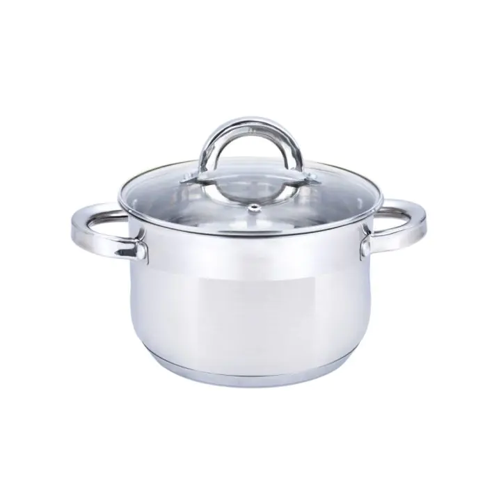 Тенджера с капак SAPIR SP 1210 Y18, 2.7 литра, 18x10.5 см, Многослойно дъно, Индукция, Инокс, (18216)